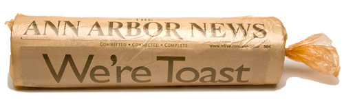 A2 News headline: We're Toast